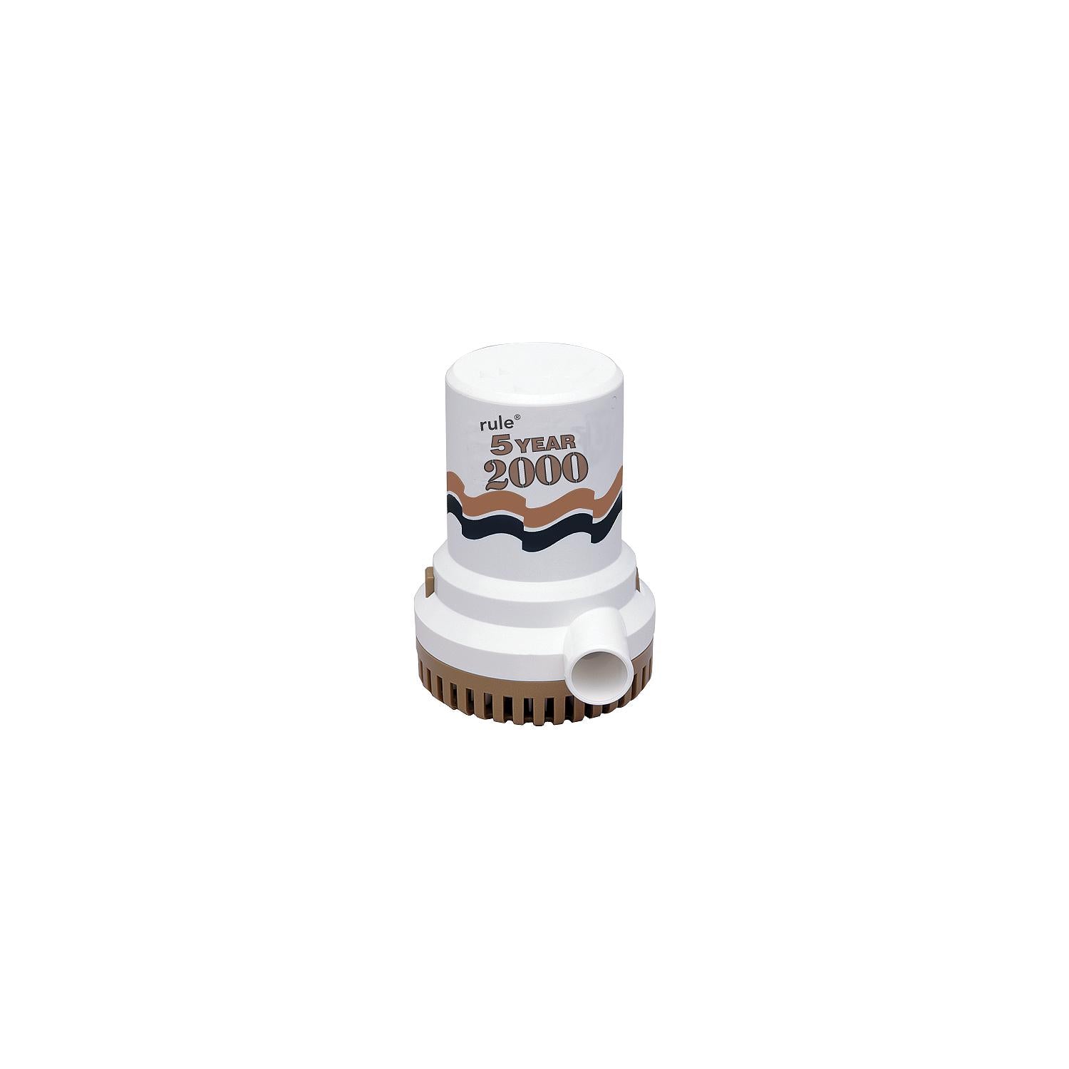 Rule 9 09 Gold Series 2000 GPH High Capacity Bilge Pump, 12V