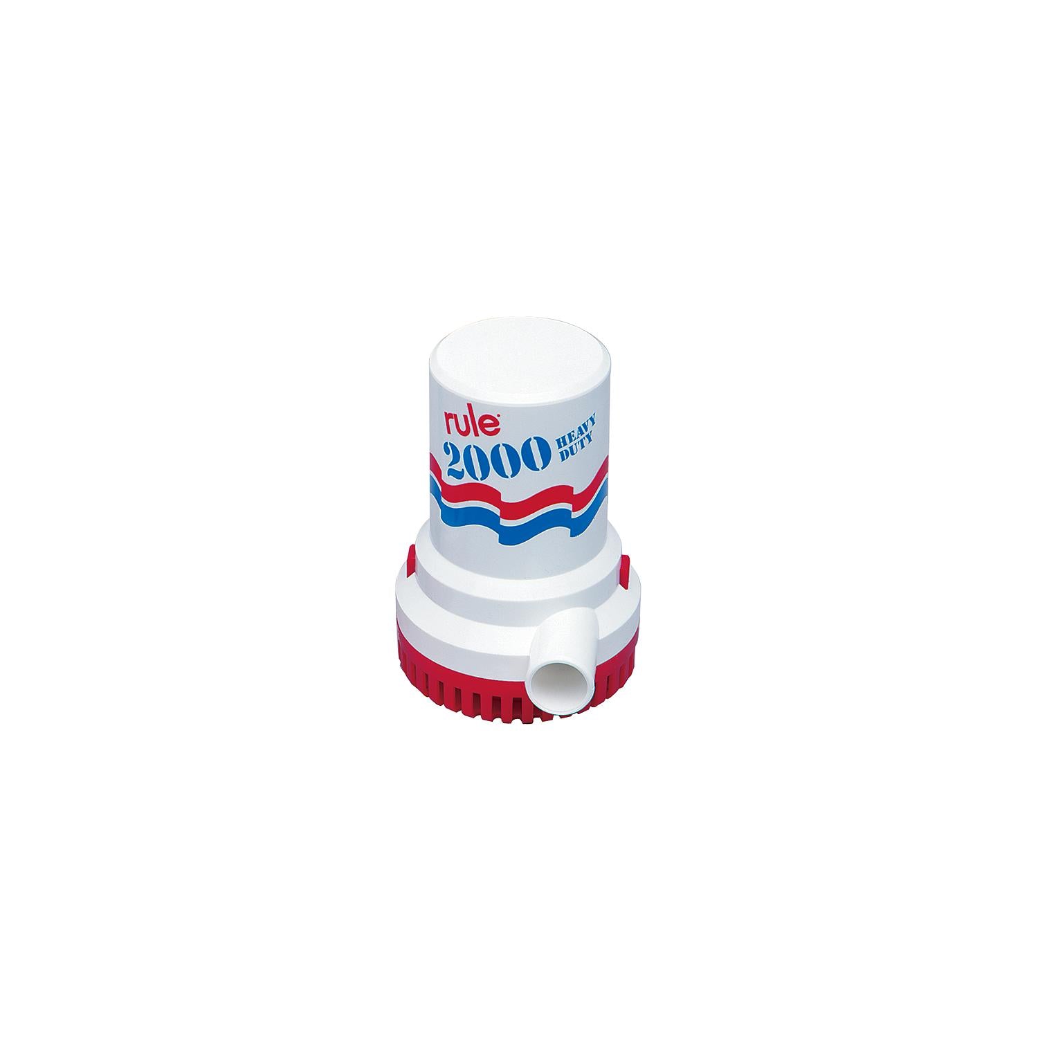 Rule 10 2000 GPH High Capacity Bilge Pump, 12V