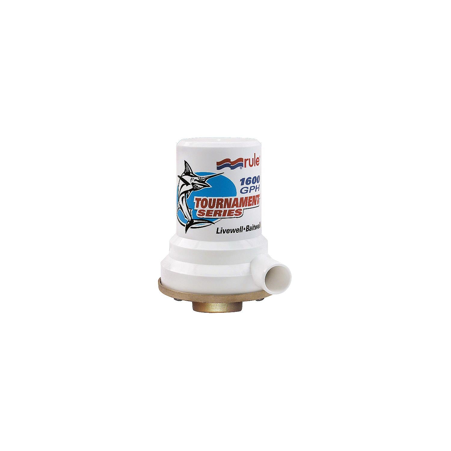 Rule 209B 12V Tournament Series Livewell/Aerator Pump 1600 GPH