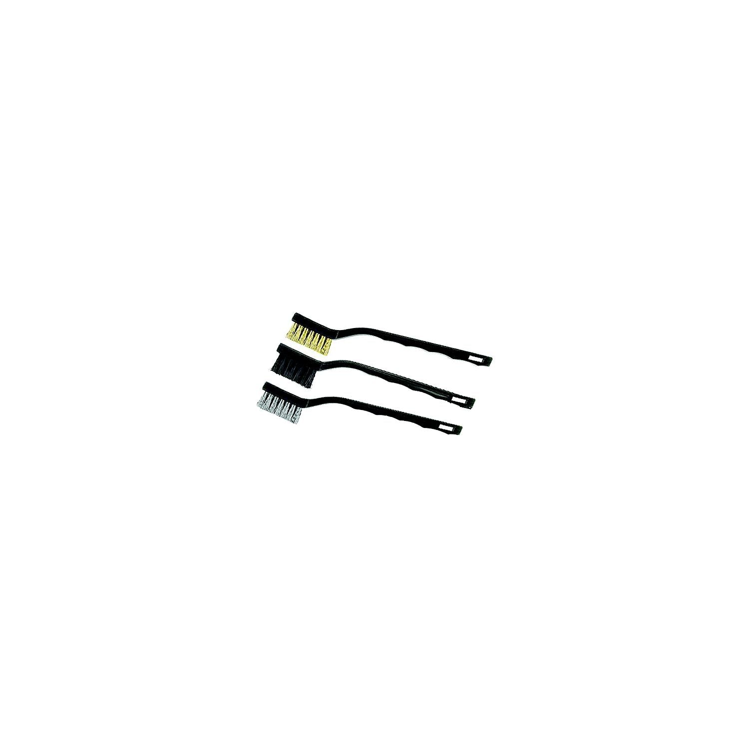 Hyde Tools 46650 Mini Stainless Bristle Brush, 3/Bag