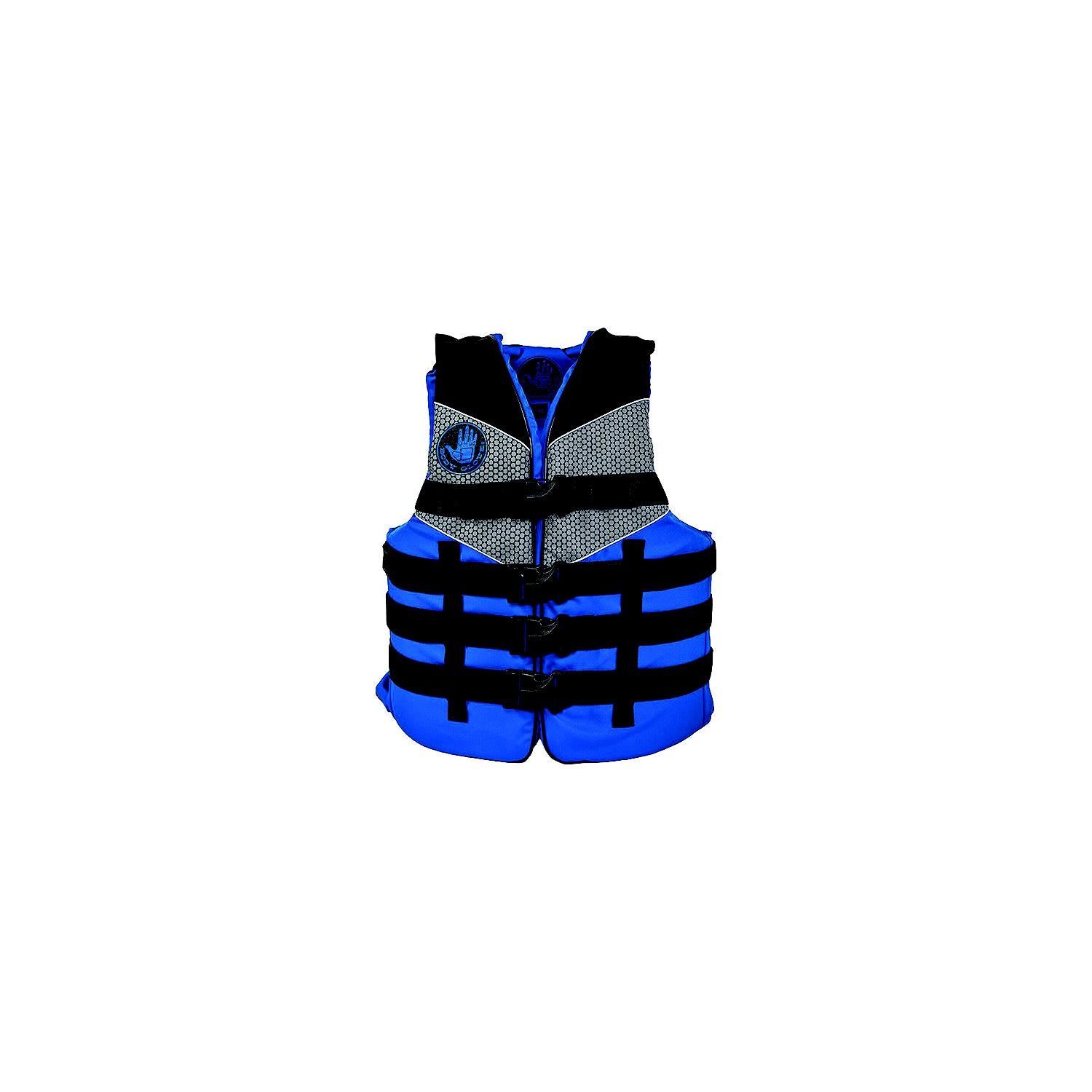 Body Glove Vests 19289-BLU-BLK 4X/6X 19289BLUBLK4X6X Tweedle Nylon PFD, 4XL/6XL, Blue