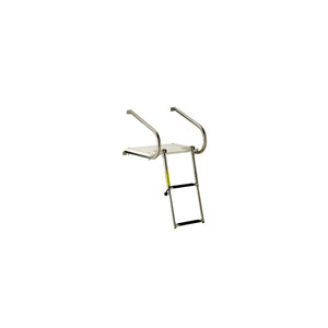 GARELICK 19547 Garelick EEz-In Swim Platform With 2 Step Telescoping Ladder For Boats I/O Motors
