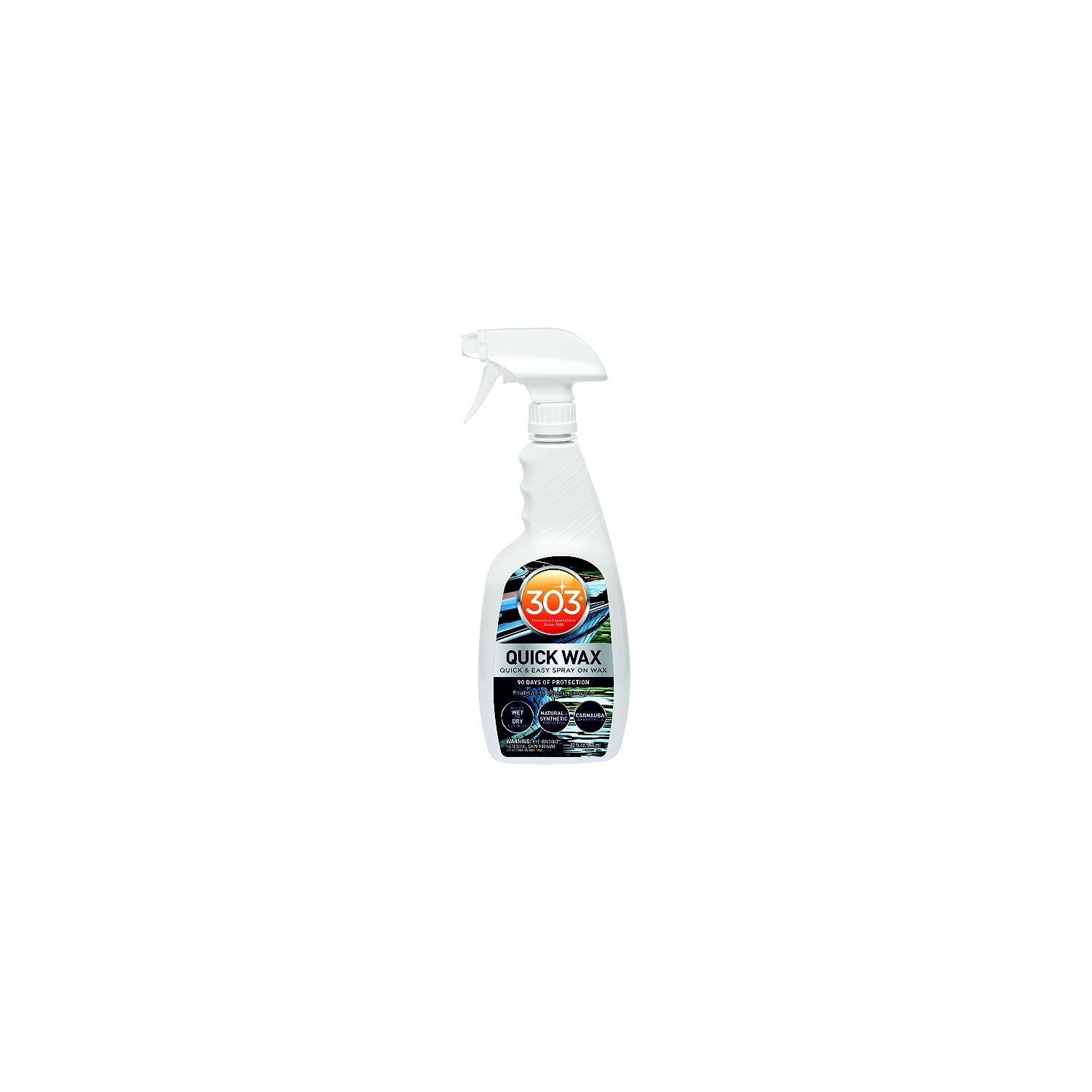303 Products 30213 Quick Wax w/Carnauba, 32 oz., 6/case