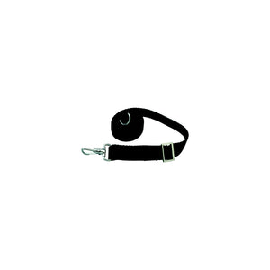 Taylor Made Products 11993 Adjustable Tie-Down Strap 6' Long With Stainless Steel Ring on One End and Snap Other - Black, 2/pk