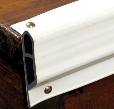 Taylor Made Products 46086 White, Small Double Molded Vinyl Dock Edging. 10' Coil