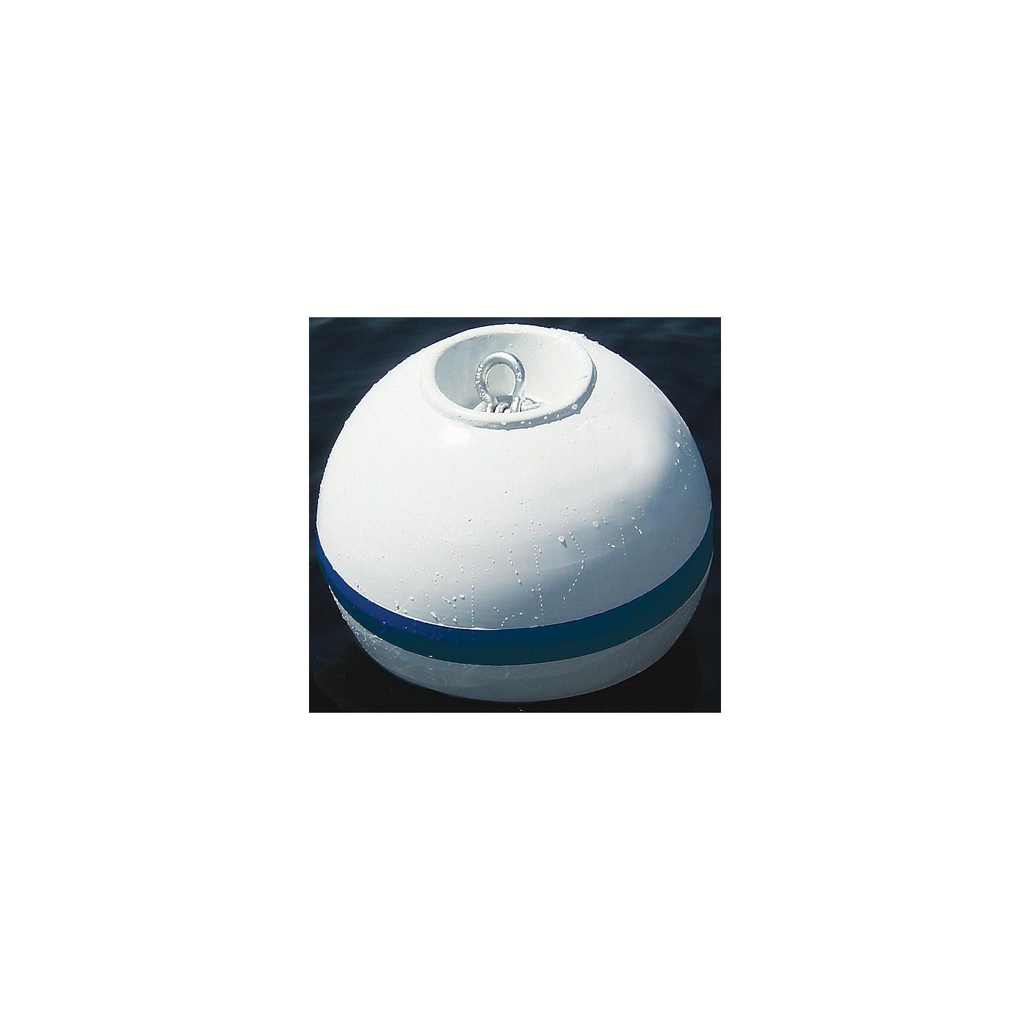 Taylor Made Products 46818 Sur-Moor Shackle Buoy - White With Blue Reflective Striping