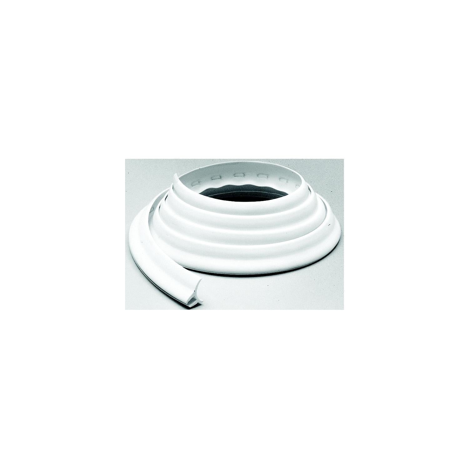 Taylor Made Products 826500 White Twin-Flap Vinyl Deck Channel 1/4