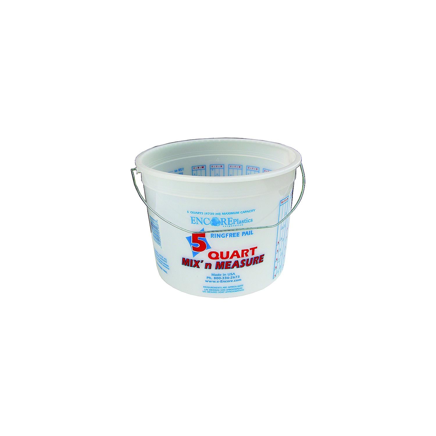 Encore 1000853 Plastic Pail 5 Qt. w/Ring