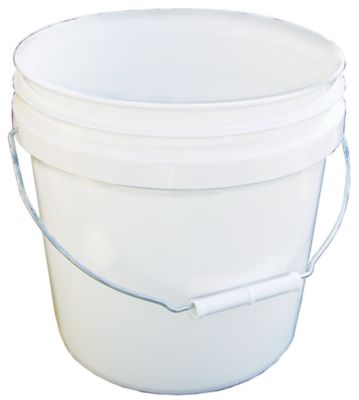 Encore 1000572 2 Gal. Plastic Industrial Pail, White