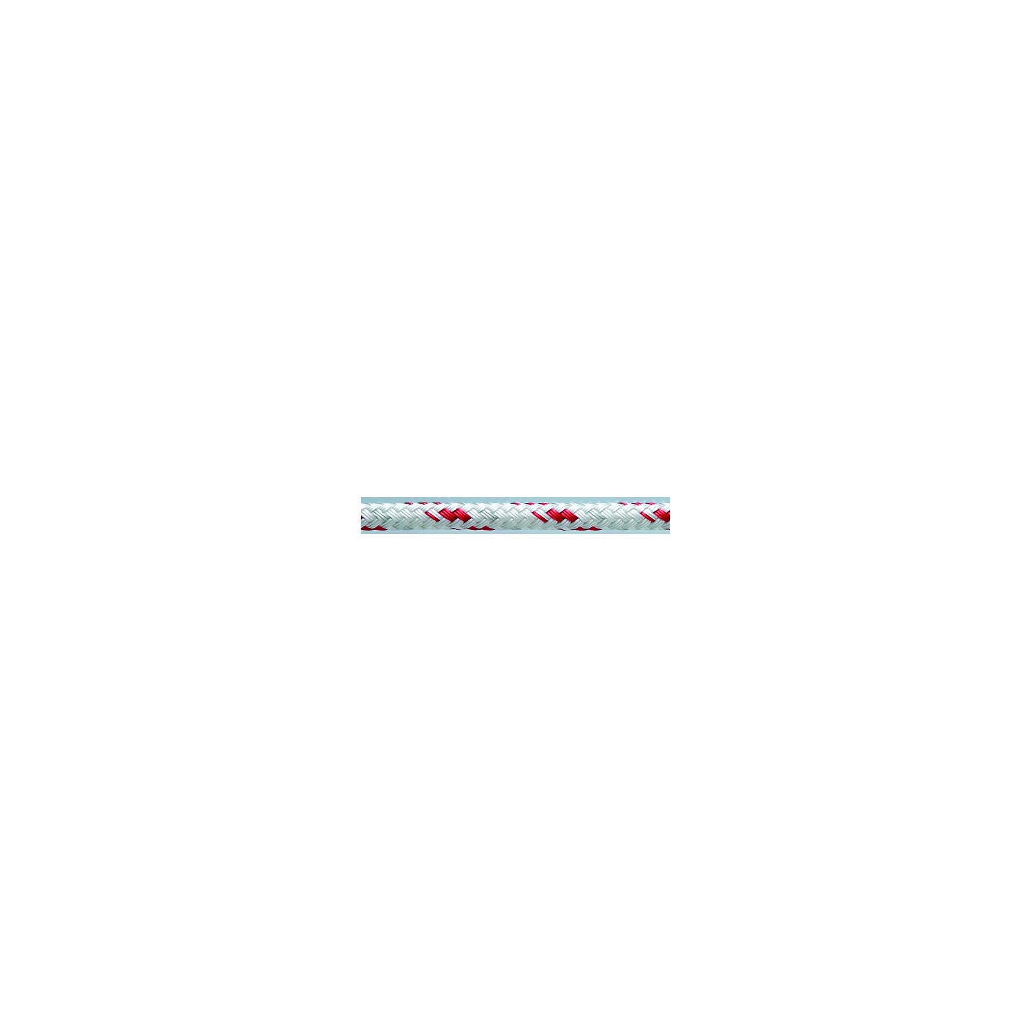 New England Rope 21110800600 Red Sta-Set Polyester Double Braid, 1/4