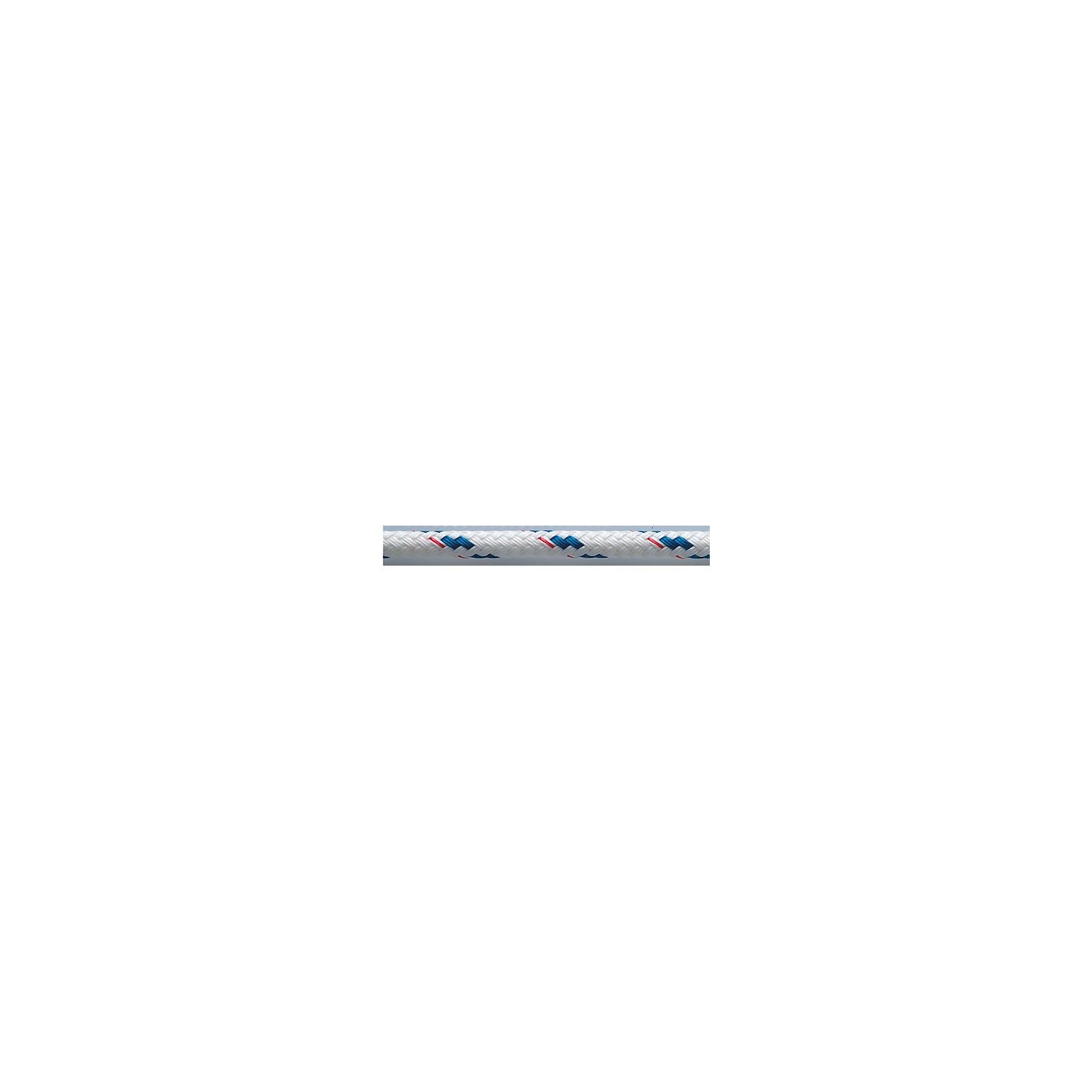 New England Rope 21131000600 Blue Sta-Set Polyester Double Braid, 5/16