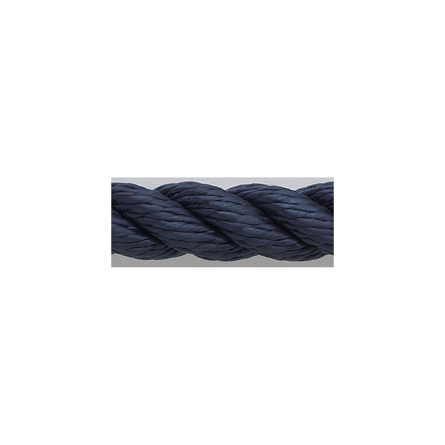 New England Rope 60531200025 3 Strand Nylon Dockline, 3/8 x 25 Navy