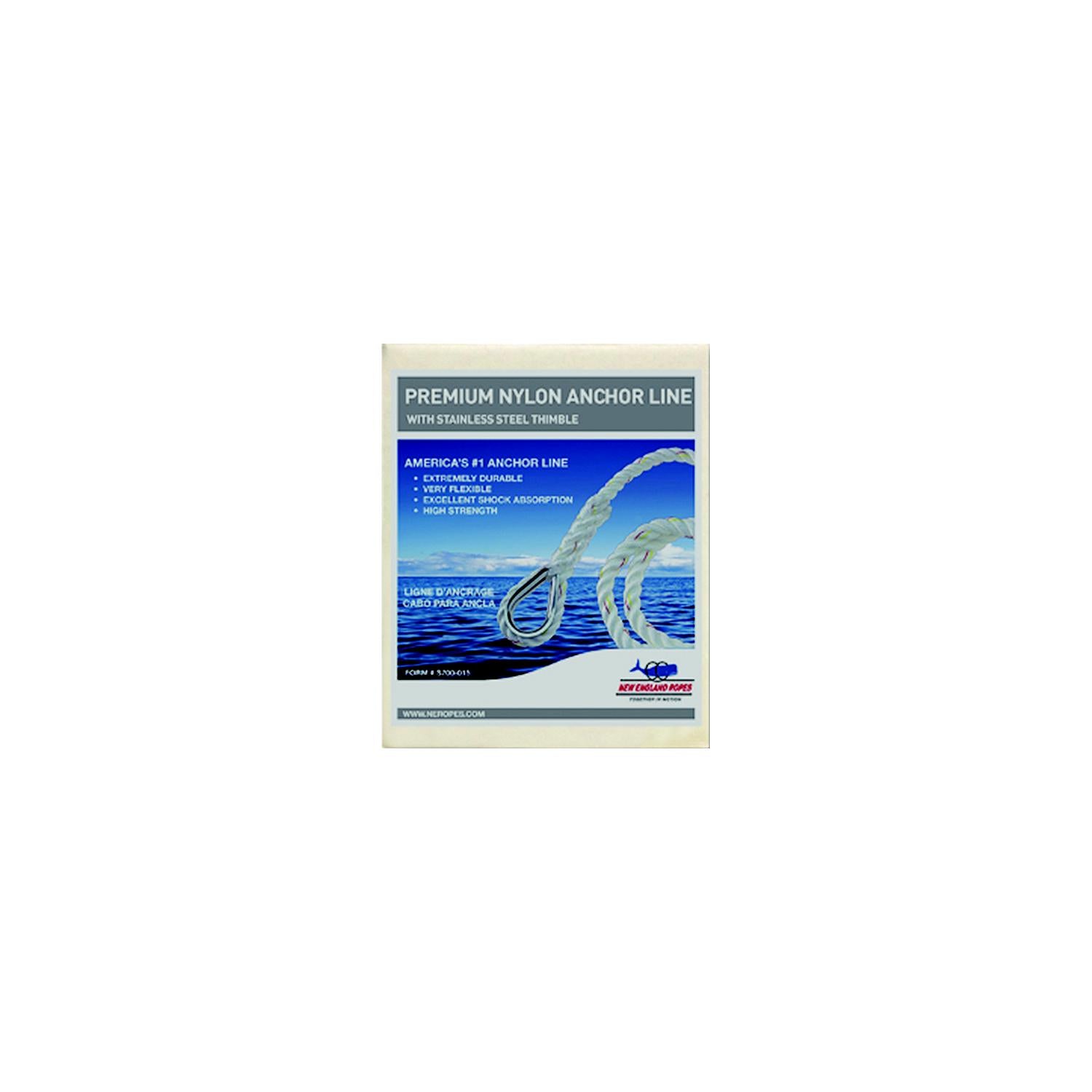 New England Rope 60601200150 Anchorline 3/8 X 150 Nylon
