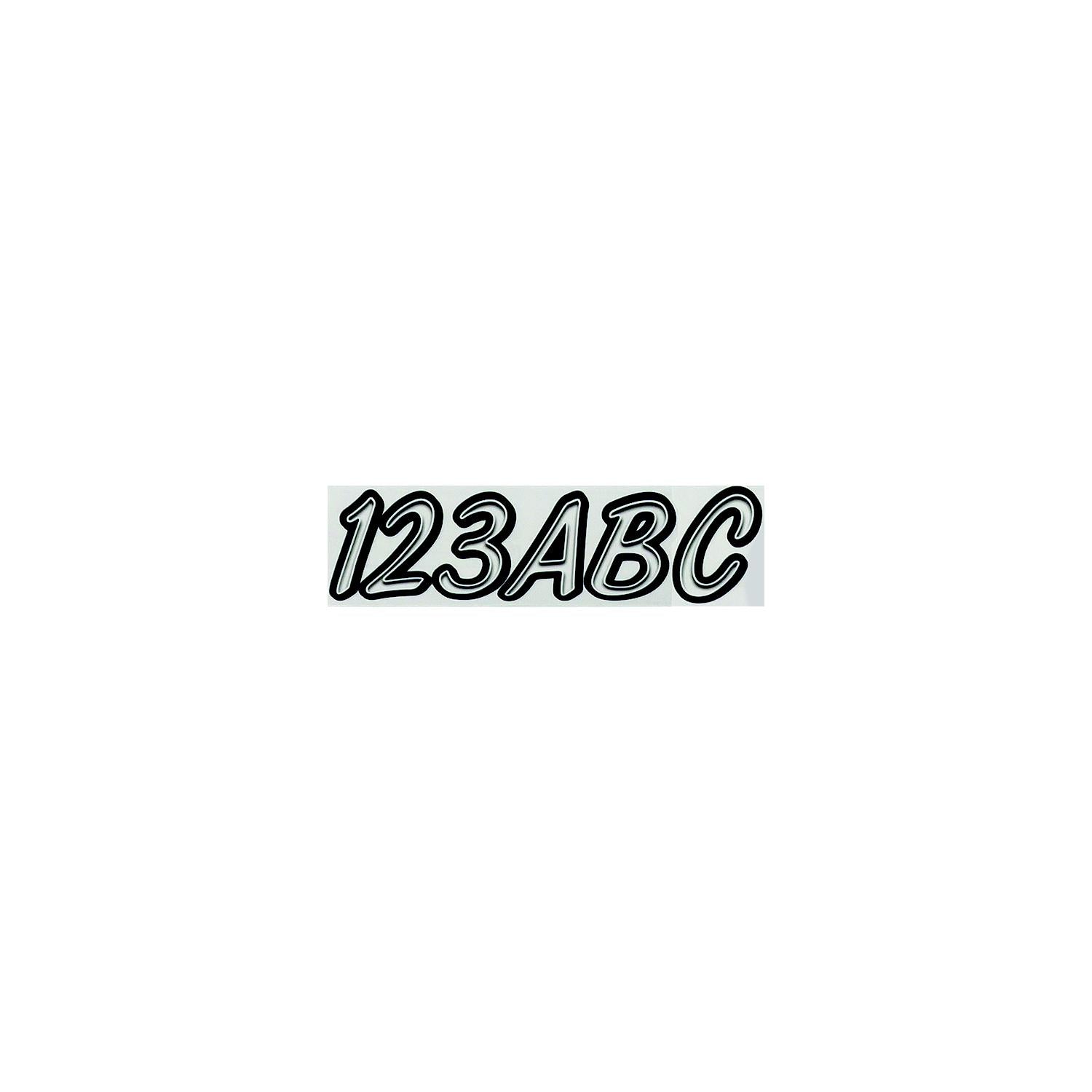 Hardline Products 400CLBLK Series 400 Registration Kit, Smooth Cursive Font With Left to Right Color Gradation (Includes 4 Sets of 3