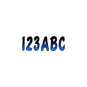 Hardline Products BLBKG200 Series 200 Registration Kit, Cursive Font With Top to Bottom Color Gradations (Includes 4 Sets of 3