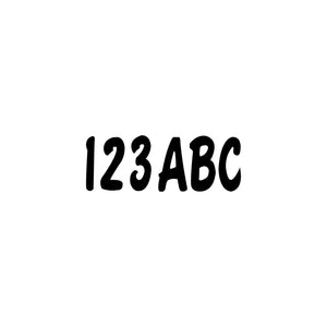 Hardline Products BLK200EC Series 200EC Registration Kit, Solid Color With Cursive Font (Includes 4 Sets of 3