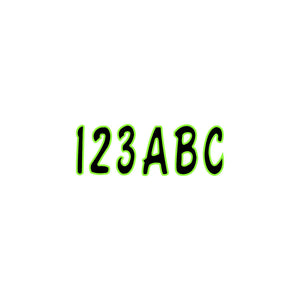 Hardline Products BLKKI200 Series 200 Registration Kit, Cursive Font With Top to Bottom Color Gradations (Includes 4 Sets of 3
