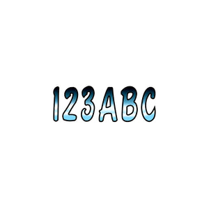 Hardline Products CHBKG200 Series 200 Registration Kit, Cursive Font With Top to Bottom Color Gradations (Includes 4 Sets of 3