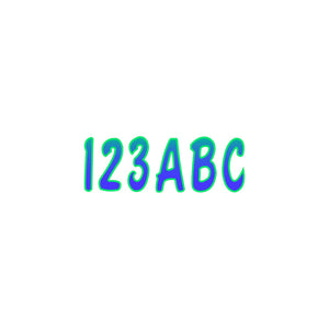 Hardline Products PUTEG200 Series 200 Registration Kit, Cursive Font With Top to Bottom Color Gradations (Includes 4 Sets of 3