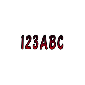 Hardline Products RUBKG200 Series 200 Registration Kit, Cursive Font With Top to Bottom Color Gradations (Includes 4 Sets of 3