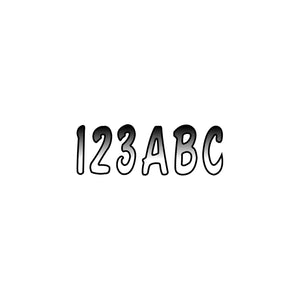 Hardline Products WHBKG200 Series 200 Registration Kit, Cursive Font With Top to Bottom Color Gradations (Includes 4 Sets of 3