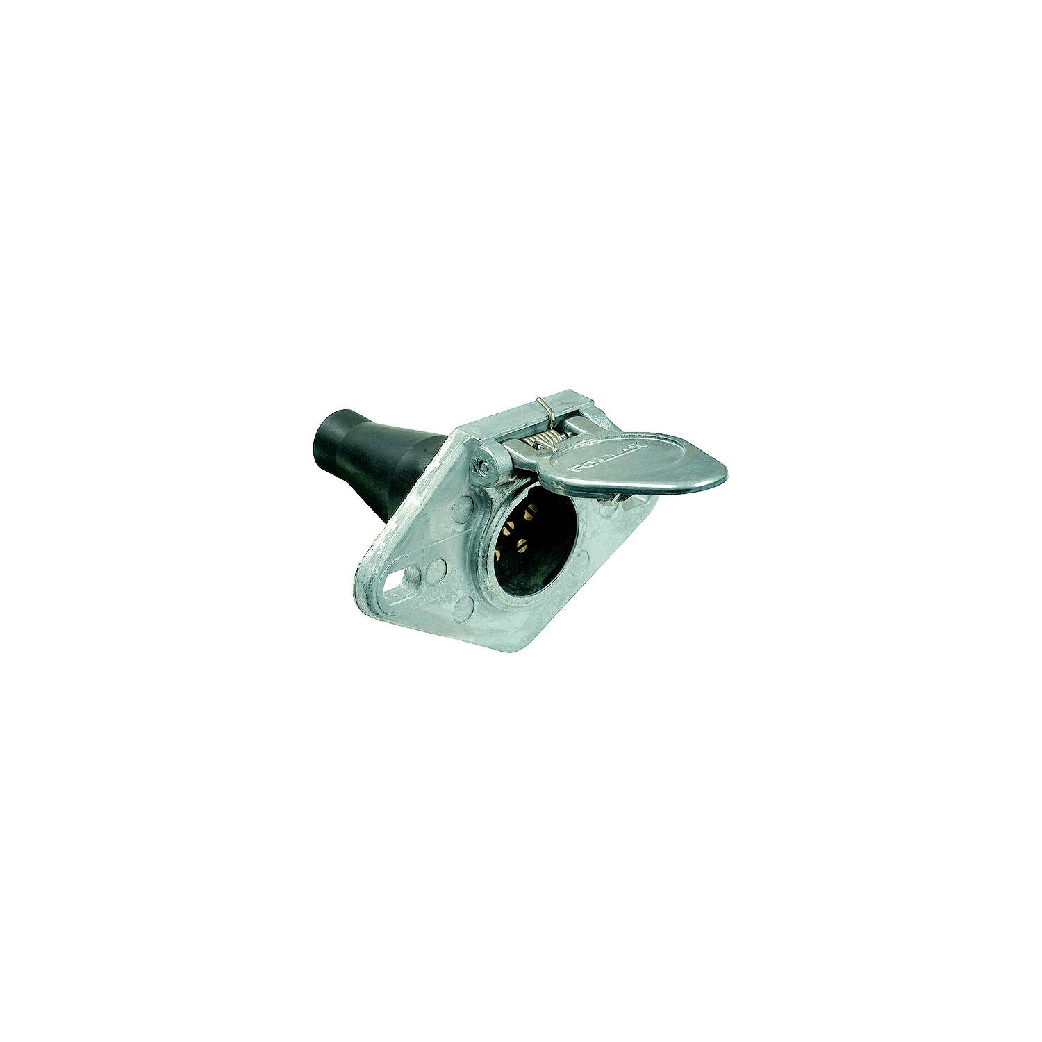 Pollak Corp 11-608EP Pollack 6-Way Socket w/Rubber Boot