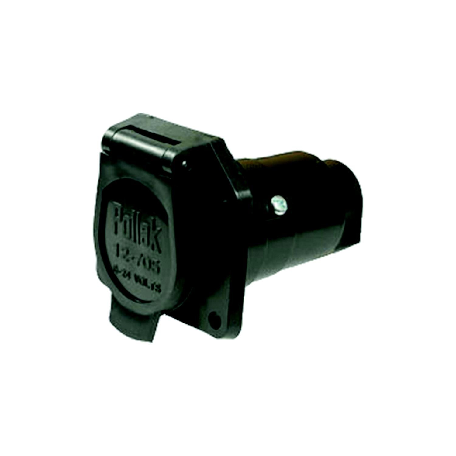 Pollak Corp 12-707EP Pollack 7-Way Black Plastic Car End Socket Only