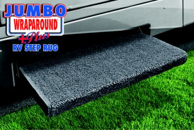 Prest-O-Fit 2-0058 Jumbo Wraparound Plus RV Step Rug, 23" Wide, Green