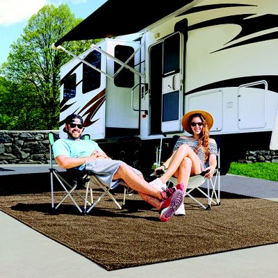Prest-O-Fit 2-1183 21183 Surface Mate Patio Rug, 6' x 9', Imperial Blue