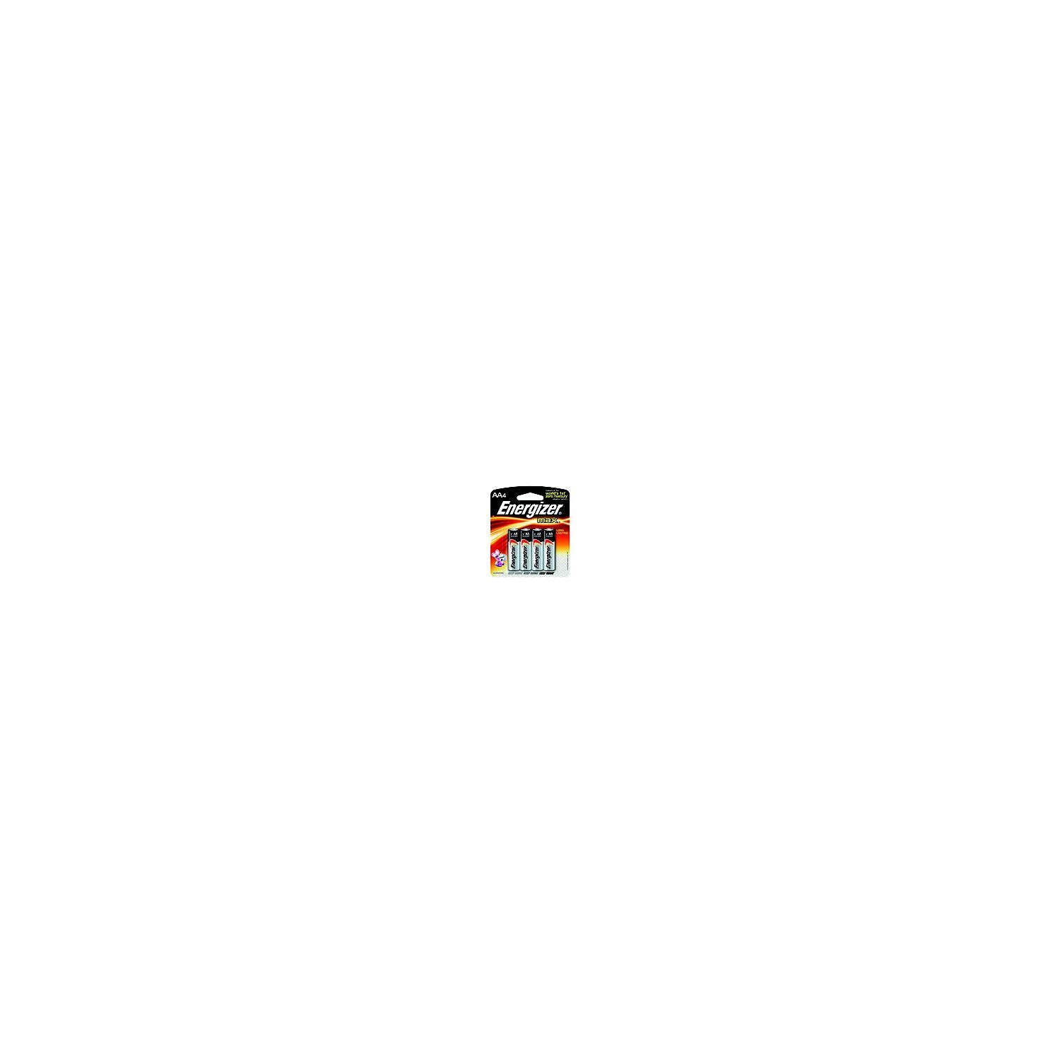 Eveready Battery E91BP4 Energizer AA Batteries, 4/pk @12