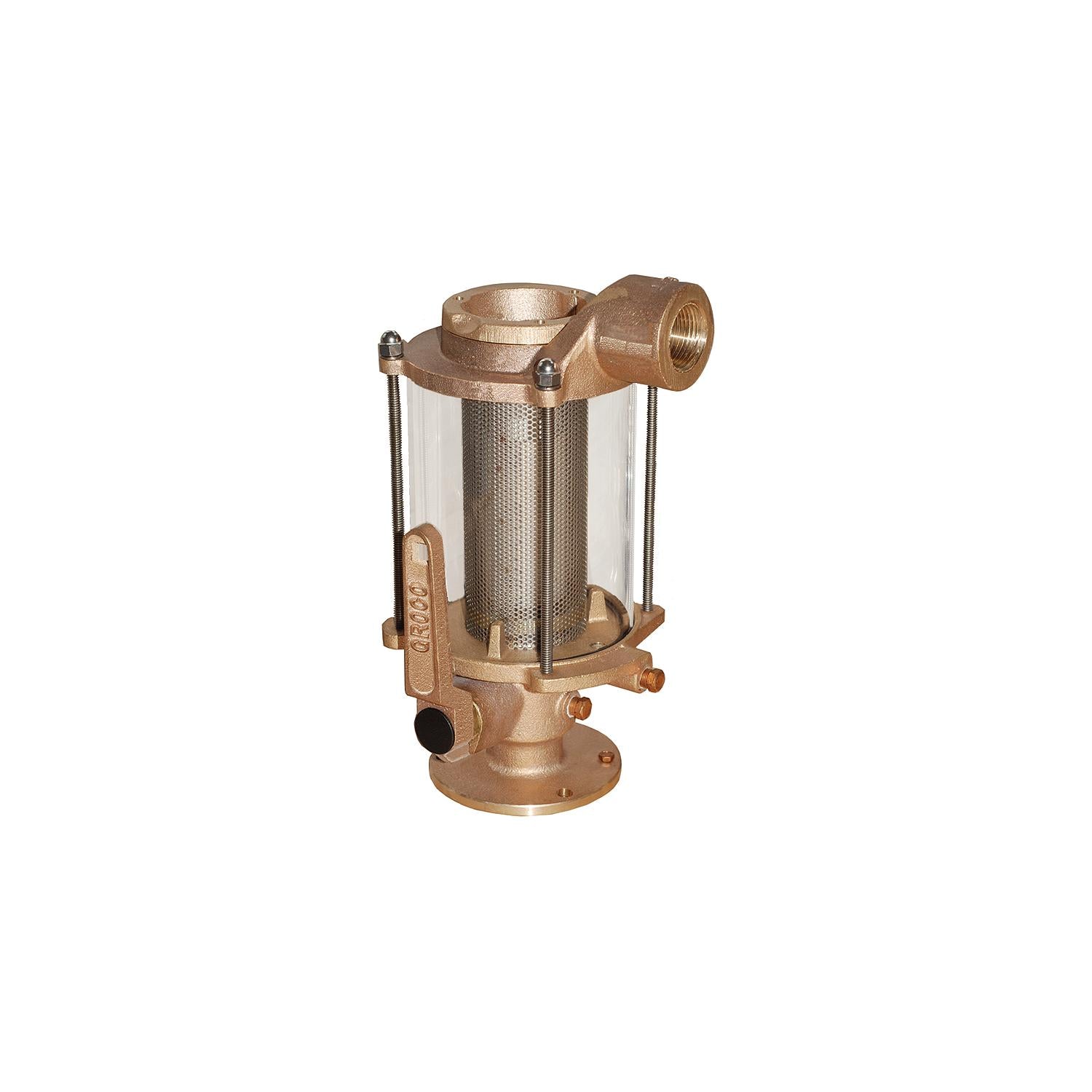 Groco BVS-1000 BVS Bronze Ball Valve/Strainer Combo 1