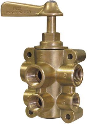 Groco FV-65038 6-Port Fuel Valve 1/2