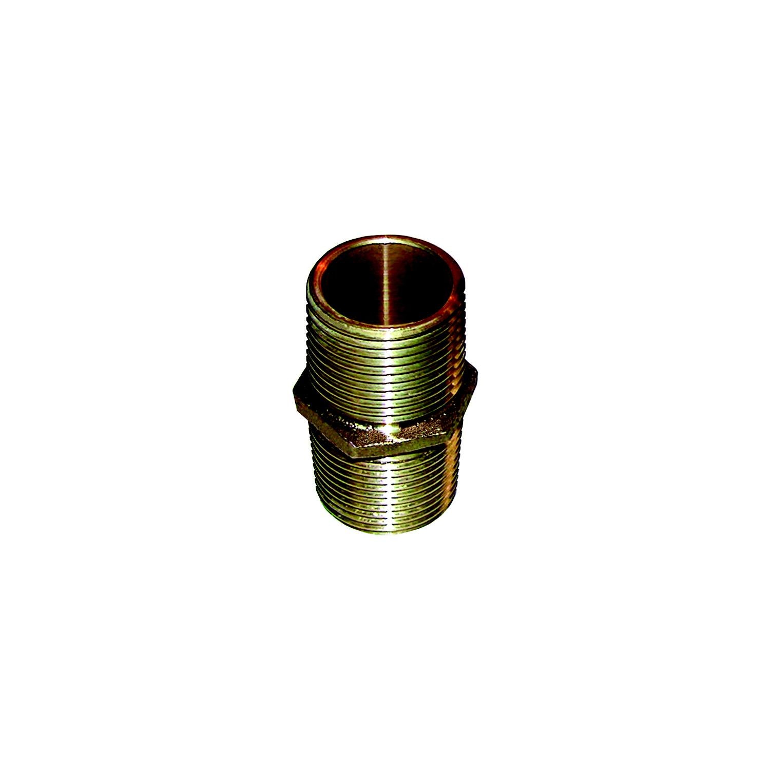Groco PN-1000 PN1000 Bronze Pipe Nipple, 1