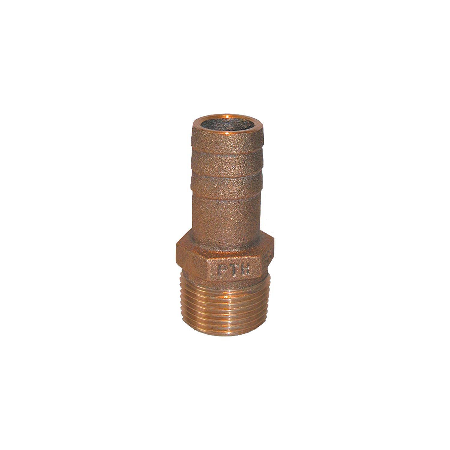 Groco PTH-4000 PTH Bronze Standard Flow Pipe-To-Hose Adapter With NPT Thread