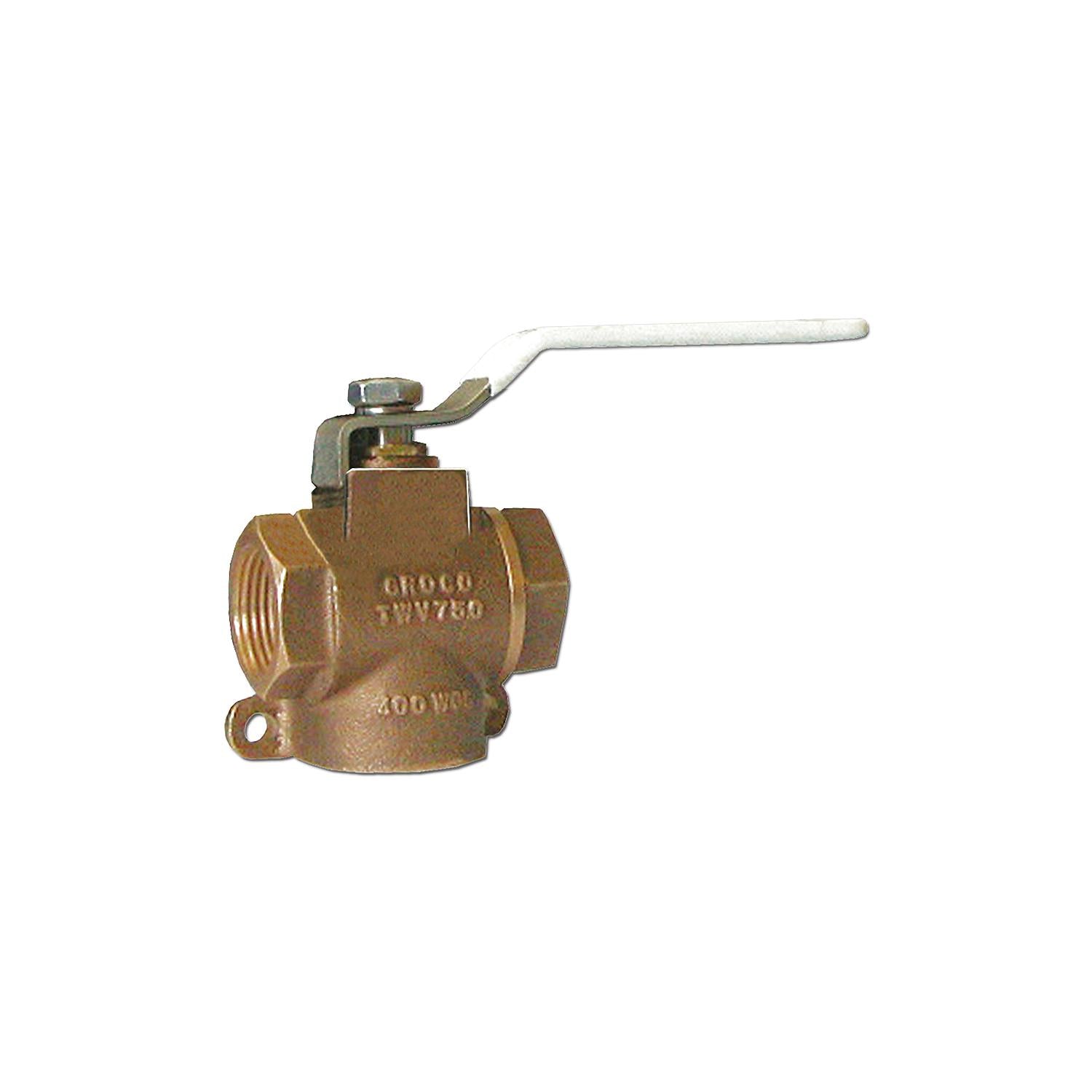 Groco TWV-1500 TWV Bronze 3-Way Full Flow Valve
