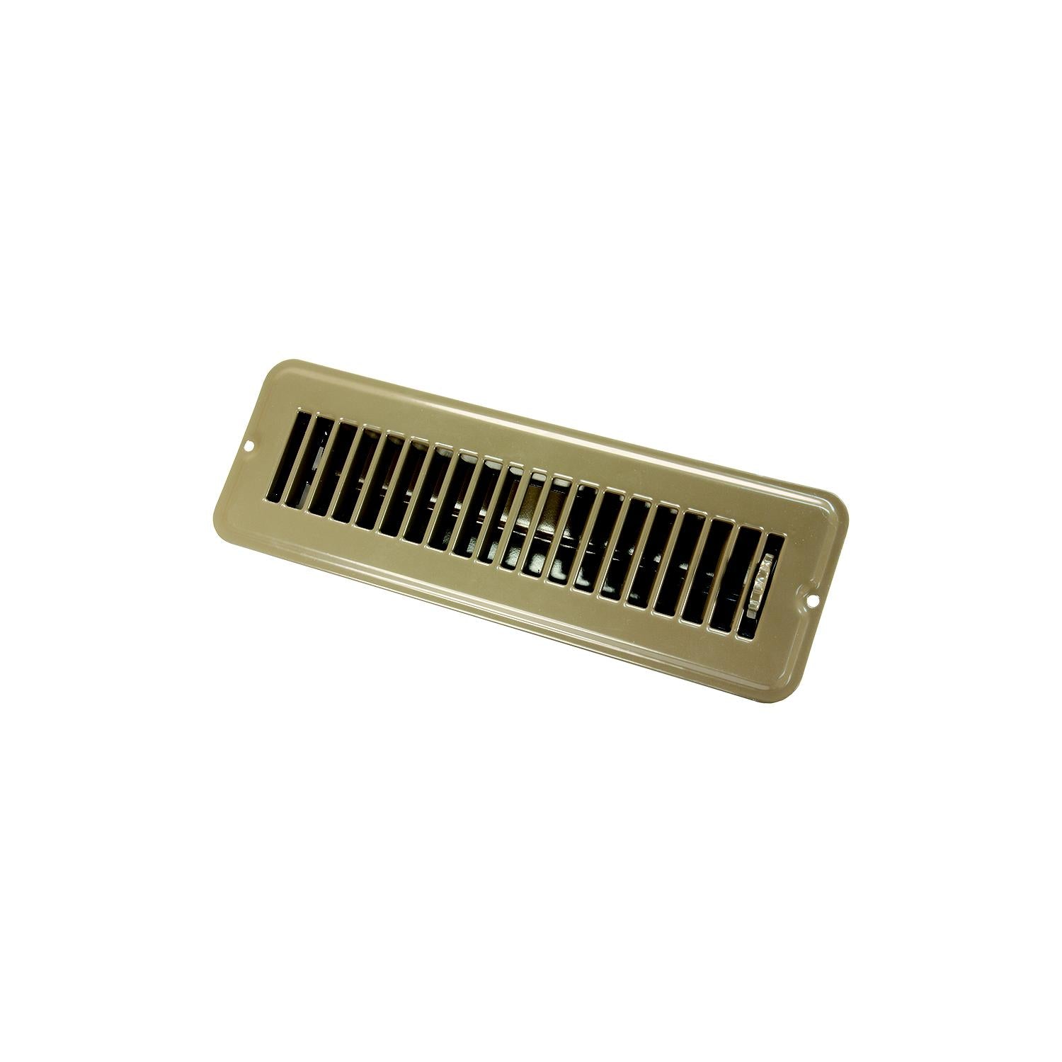 JR Products 02-28915 Metal Floor Registers, Brown Dampered