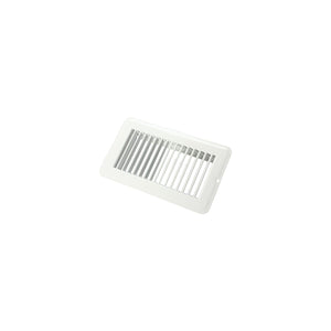JR Products 02-28945 Metal Floor Registers, White Undampered