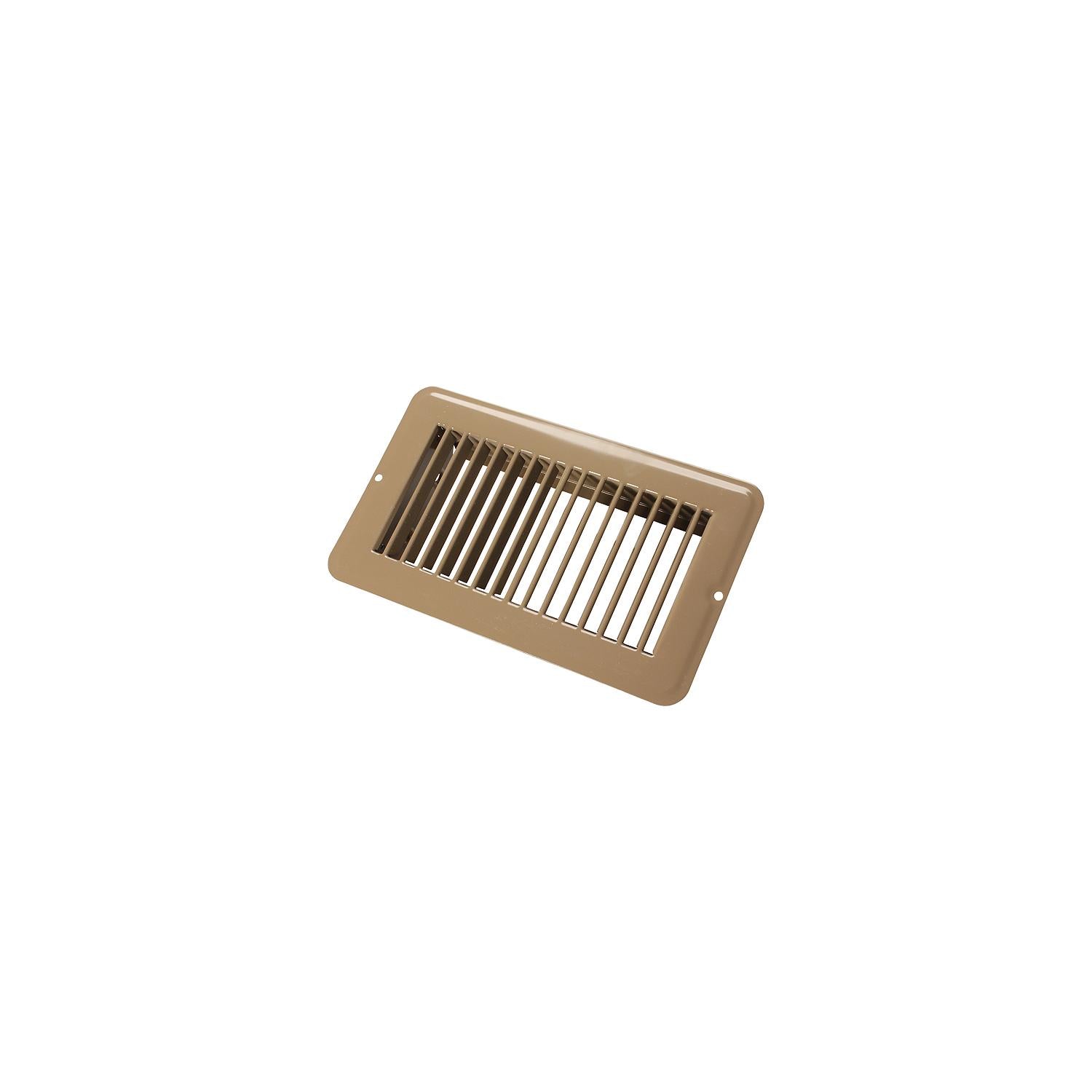 JR Products 02-28955 Metal Floor Registers, Brown Undampered