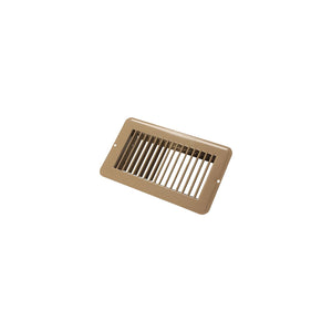 JR Products 02-28955 Metal Floor Registers, Brown Undampered