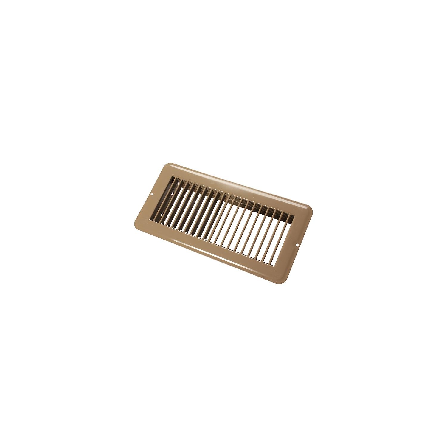 JR Products 02-28995 Metal Floor Registers, Brown Undampered