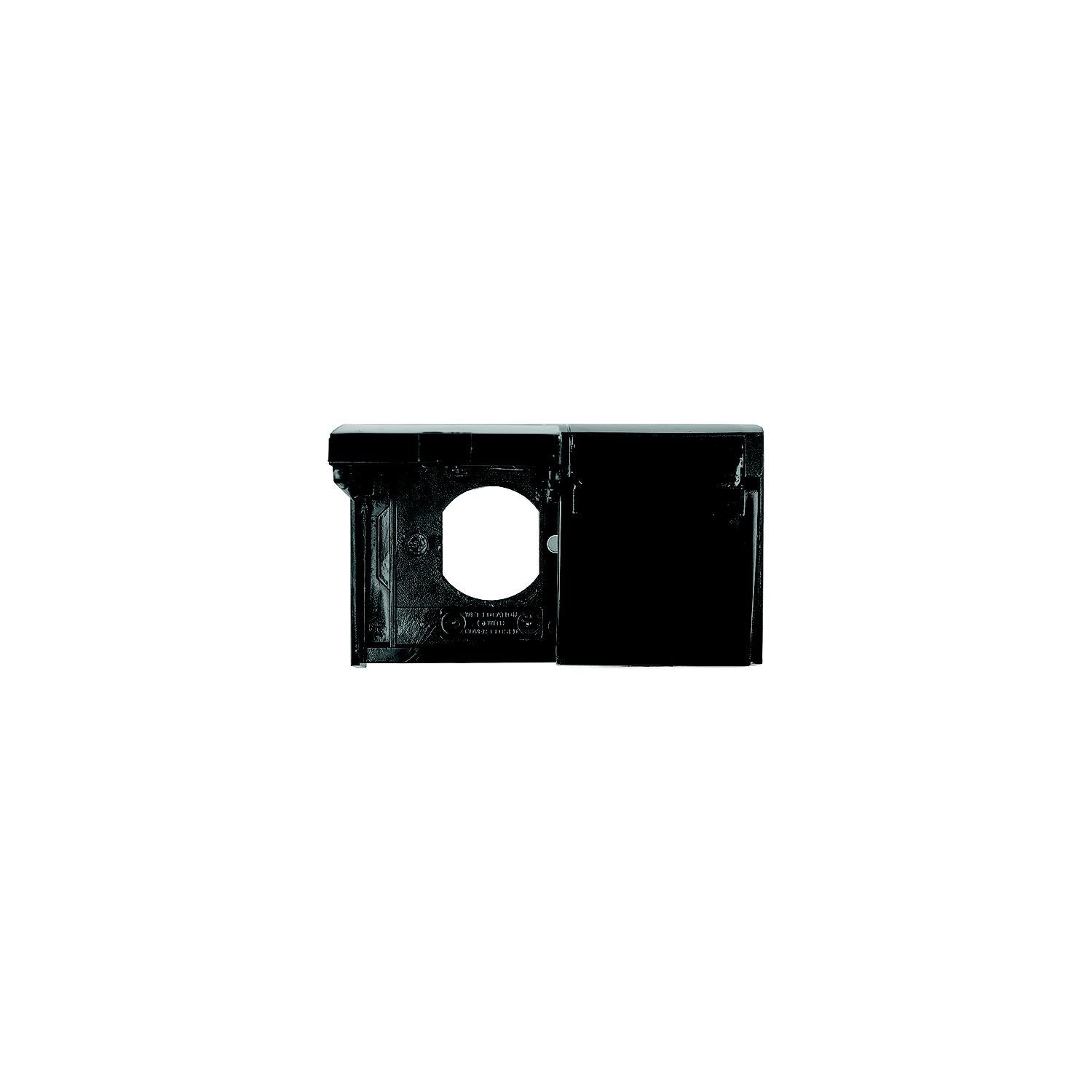 JR Products 05-12115 0512115 Black Duplex Weatherproof RV Outlet Cover