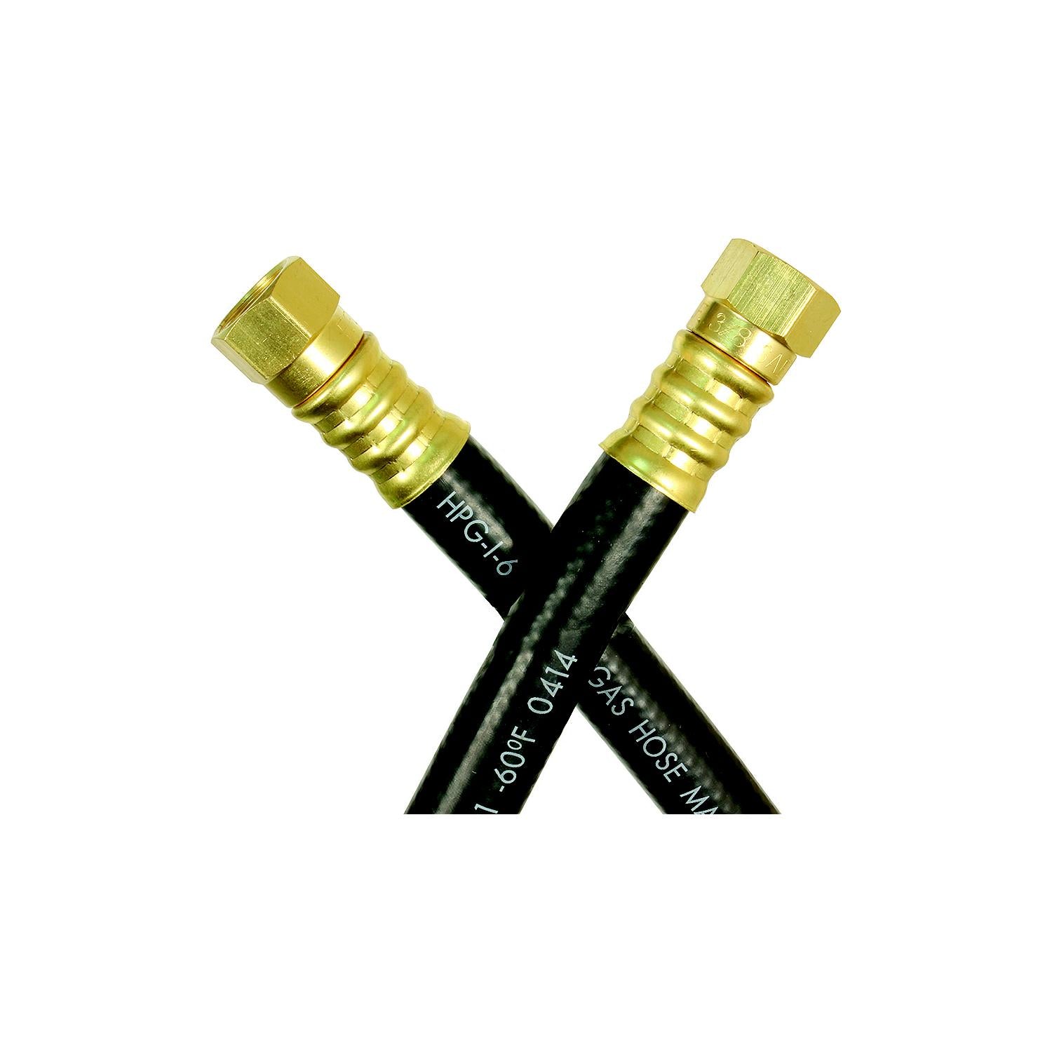 JR Products 07-31325 RV Rubber LP Supply Hose with (2) 3/8