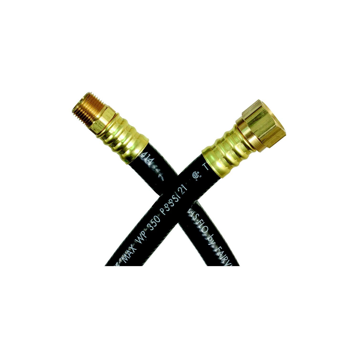 JR Products 07-31455 RV Rubber LP Supply Hose with 1/2