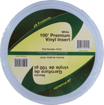 JR Products 10121 Vinyl Insert - Premium, 100' White