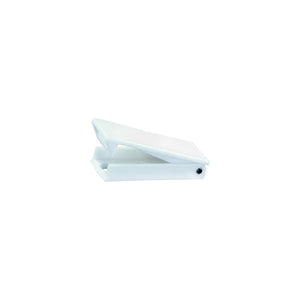 JR Products 10355 Square Baggage Door Catch, White, 2/pk