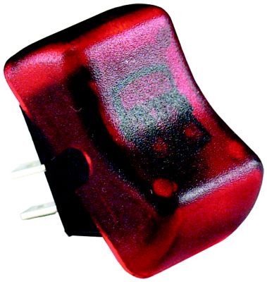 JR Products 12045 Red Illuminated RV On/Off Switch