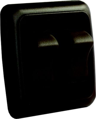JR Products 12145 Double RV Rocker Switch Assembly with Bezel