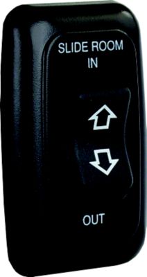 JR Products 12285 Single RV Slide Out Switch with Bezel