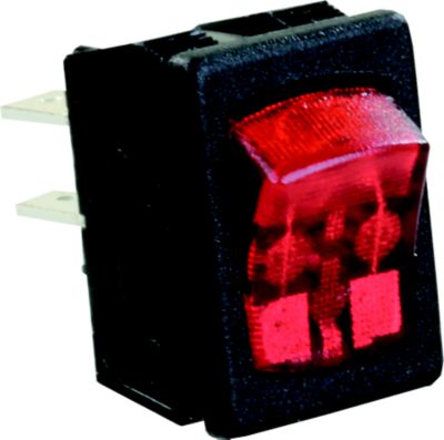 JR Products 12765 Mini Illuminated On/Off Switches - 120V, SPST