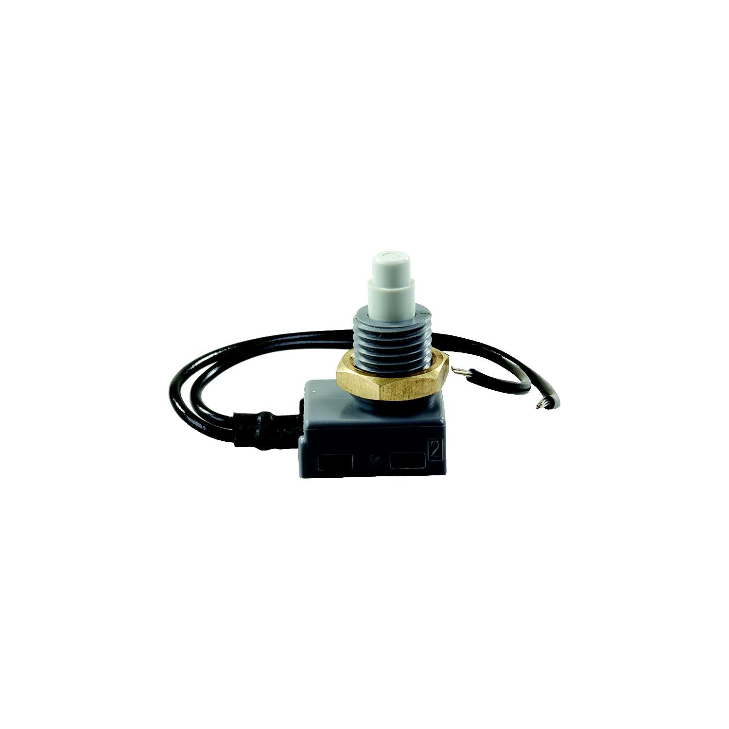 JR Products 13985 12V Push Button On/Off Switch
